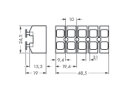 Netzanschlussklemme 272-305 PUSH WIRE 5-polig 0,5-2,5...