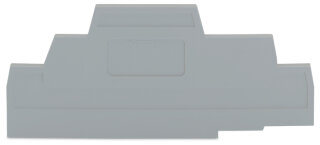 Abschluss- und Zwischenplatte 280-303 2,5 mm grau Reihenklemme