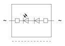Bauelementestecker 280-801/281-415 2-polig LED rot 5 mm grau