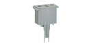 Leerstecker 280-802 2-polig 6 A 250 V grau