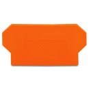 Trennwand; 2 mm dick; überstehend; orange