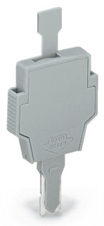 Sicherungsstecker 281-512 für G-Sicherungen 5x20 5x25 mm grau