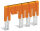 Brücker isoliert orange 282-435/300-000 30 A Reihenklemme
