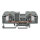 2-Leiter-Durchgangsklemme 283-902 CAGE CLAMP 16 mm² orange