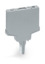 Leerstecker 286-110 Typ 9 4-polig 10 mm grau
