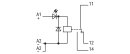 Relaismodul 286-304 DC 24 V 1 Wechsler 7 A grau