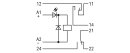 Relaismodul 286-312/004-000 DC 24 V 2 Wechsler 5 A grau