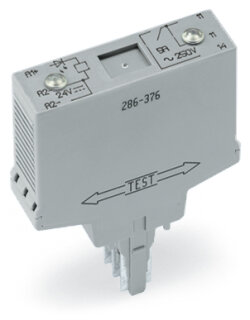 Relaismodul 286-376 DC 24 V 1 Schließer 5 A grau