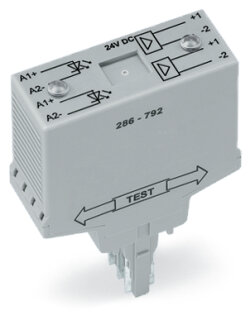 Optokopplermodul 286-792 2-fach 24 V DC grau