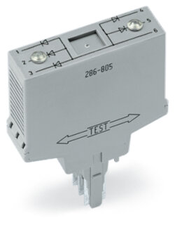 Bauteilmodul mit Diode 1N4007 286-807 7 Stück gemeinsame Anode grau