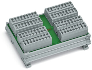Potentialverteilermodul 288-825 4 Potentiale 18 Klemmstellen CAGE CLAMP