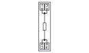 Bauteilmodul Widerstand 2K4 5W CAGE CLAMP 0,08-2,5 mm²