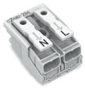 Leuchtenanschlussklemme 294-4012 2-polig Push-in CAGE...