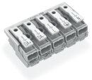 Leuchtenanschlussklemme 294-5035 5-polig Push-in CAGE...
