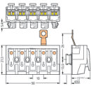 Leuchtenanschlussklemme 294-8425 5-polig 2,5 mm²...