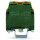 2-Leiter-Schutzleiterklemme; 35 mm²; mit Verbindung zur Tragschiene; nur auf Tragschiene  35 x 15; Kupfer; Schraub-Anschluss; 35,00 mm²; grün-gelb
