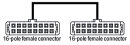 Anschlussleitung 706-753/301-100 16-polig DIN 41651 1 m