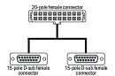 WAGO Systemleitung 706-7753/306-300 20-polig Sub-D 3m