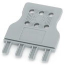 Zugentlastungsplatte 709-336 6-polig 10 mm grau