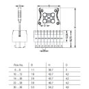 WAGO - 713-1103/107-047/032-000 - 1-Leiter-Federleiste- 2-reihig