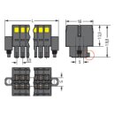 WAGO - 713-1104/107-000 - 1-Leiter-Federleiste- 2-reihig