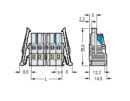 1-Leiter-Federleiste 721-104/037-000 CAGE CLAMP 2,5...