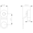 Schwenkhebel 3SE5000-0AA02 27 mm Metall Edelstahlrolle...