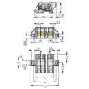 WAGO - 721-304/031-000 - 1-Leiter Federleiste, abgewinkelt