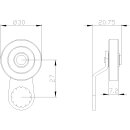 Schwenkhebel 3SE5000-0AA05 27 mm Metall für...