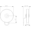 Schwenkhebel 3SE5000-0AA08 27 mm Metall Gummirolle...