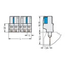 WAGO - 722-132/005-000 - Federleiste für Reihenklemmen