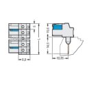 WAGO - 722-238/005-000 - Federleiste für Reihenklemmen