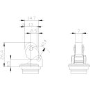 Antriebskopf 3SE5000-0AE12 Rollenhebel Edelstahl...