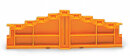 4-Etagen-Abschlussplatte 727-265 7,62 mm blau Aufdruck...