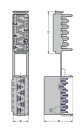 Buchsenleiste 730-106 6-polig IDC-Anschluss grau