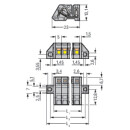 WAGO - 731-503/031-000 - 1-Leiter Federleiste, abgewinkelt