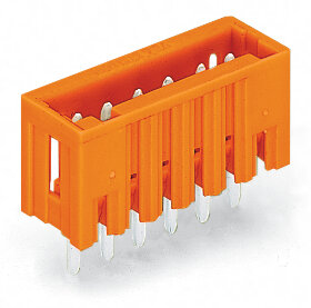 THT-Stiftleiste 734-242 12-polig 3,81 mm Rastermaß gerade orange