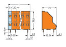 Doppelstock-Leiterplattenklemme 736-602 4-polig CAGE...