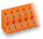 Doppelstock-Leiterplattenklemme 736-862 24-polig 2,5 mm² orange