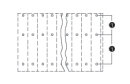 Dreistock-Leiterplattenklemme 737-104 CAGE CLAMP 12-polig 2,5 mm²