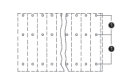 Dreistock-Leiterplattenklemme 737-304 CAGE CLAMP 12-polig 2,5 mm²