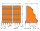 Dreistock-Leiterplattenklemme 737-324 72-polig 2,5 mm² orange