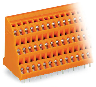 Dreistock-Leiterplattenklemme 737-403 CAGE CLAMP 9-polig 2,5 mm²