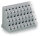Dreistock-Leiterplattenklemme 737-512 36-polig 2,5 mm² grau