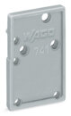 Abschlussplatte 741-100 anrastbar 1,5 mm grau