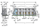 Leiterplattenklemme 741-526 CAGE CLAMP 6-polig 2,5...