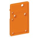 Abschlussplatte; anrastbar; 1,5 mm dick; orange
