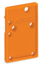 Abschlussplatte 741-600 anrastbar 1,5 mm orange