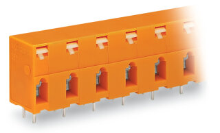 Leiterplattenklemme 741-605 CAGE CLAMP 5-polig 2,5 mm² orange