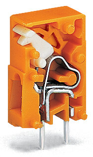 Anreihbare Leiterplattenklemme 741-911 CAGE CLAMP 2,5 mm² orange 1-polig
